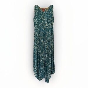 Sundance Teal Maxi Dress Sleeveless Size 6